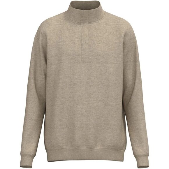 Hooey Men's Long Sleeve Lightweight Golf Ace 1/4 Zip Pullover Tan - Picture 1 of 3